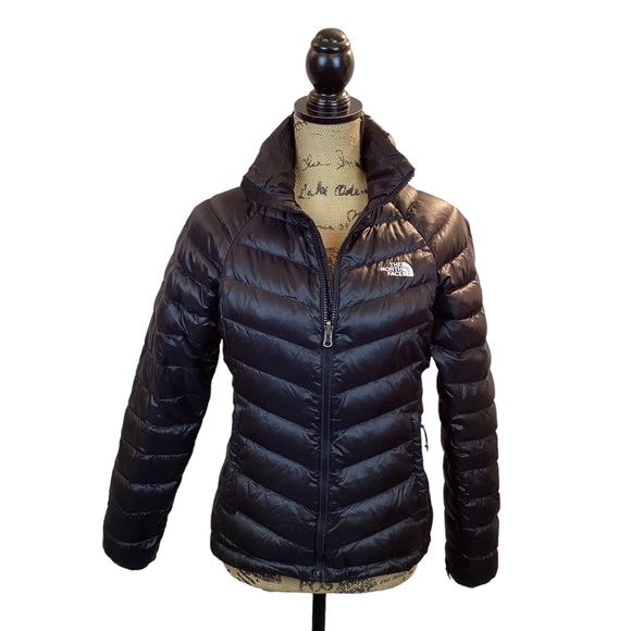 North Face 550 Puffer Quilted Coat Black